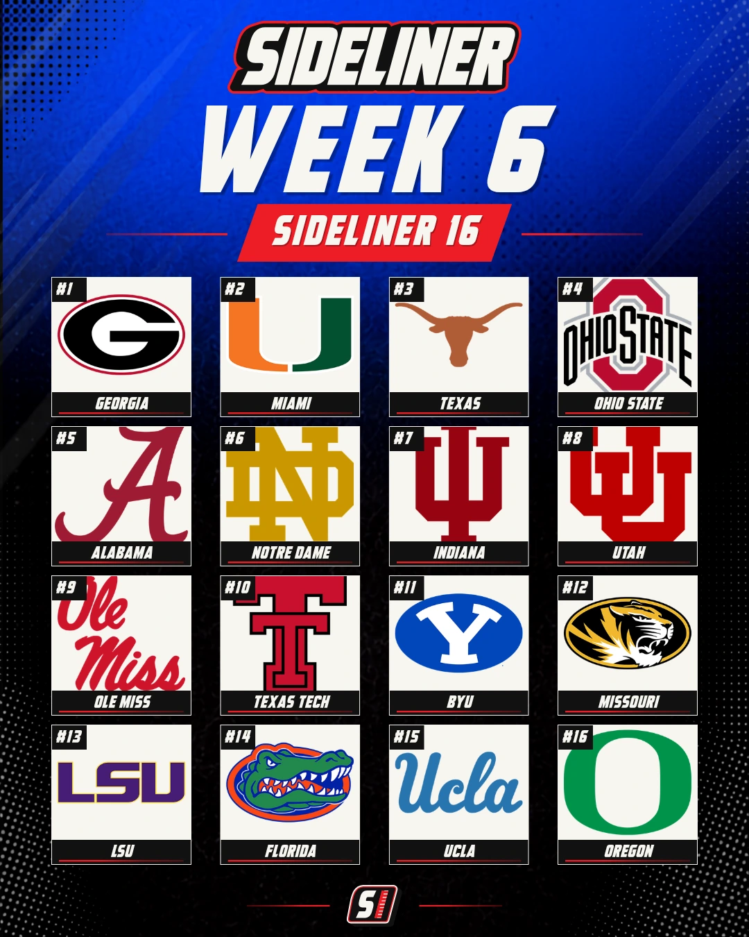 Sideliner 16 — 2026–2027 — Week 6